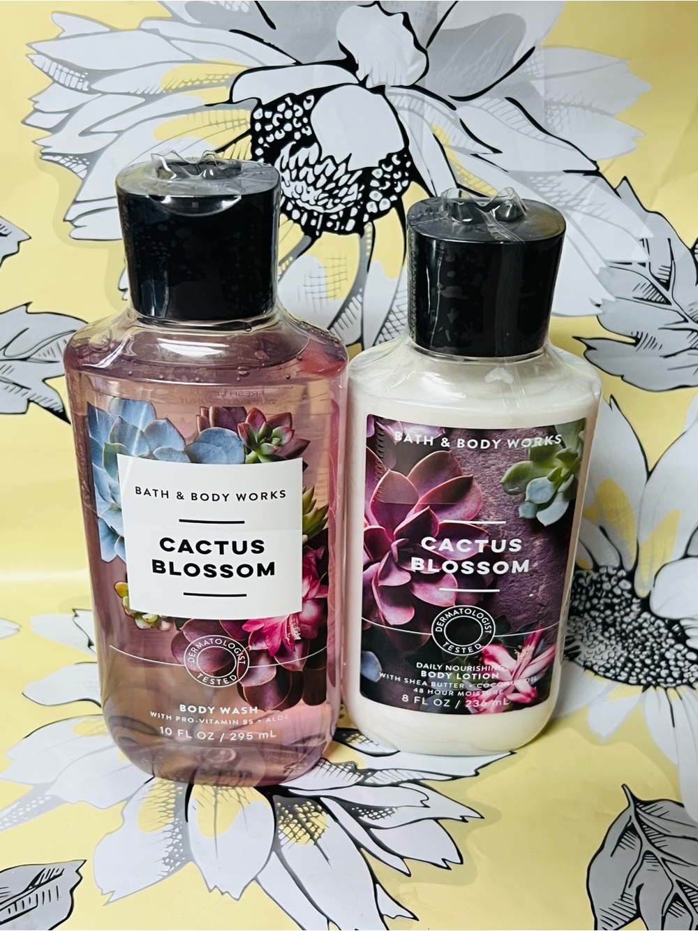 Bath & Body Works Cactus Blossom BODY WASH~BODY LOTION